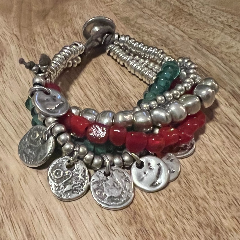 UNO de 50 "Sea Dog" "Perillas" PUL0980 Multi-Strand Bracelet